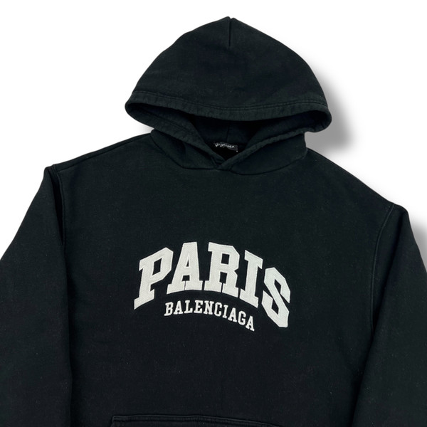 Balenciaga Paris Black Hoodie 