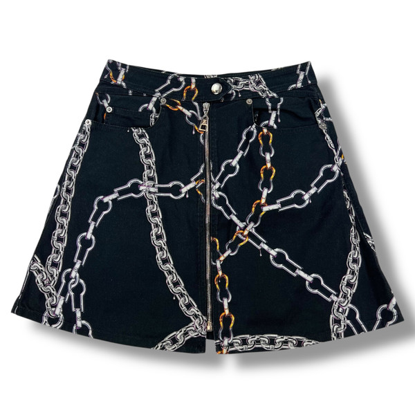 Louis Vuitton Chains Black Skirt 