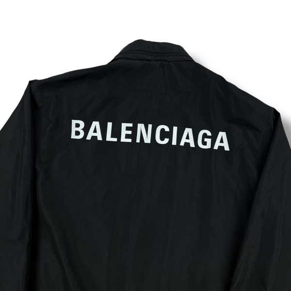 Balenciaga Black Oversized Windbreaker 