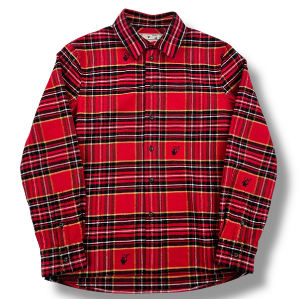 Off-White Hand Logo Plaid Shirt 