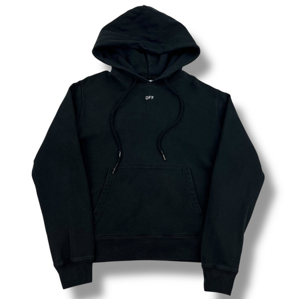 Off-White Stencil Arrows Black Pullover Hoodie 