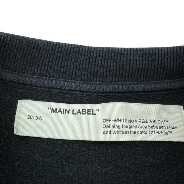 Off-White Tape Arrows Black Crewneck Sweatshirt