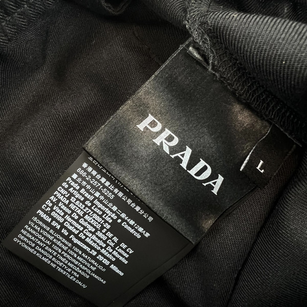 Prada Cargo Pocket Black Sweatpants 