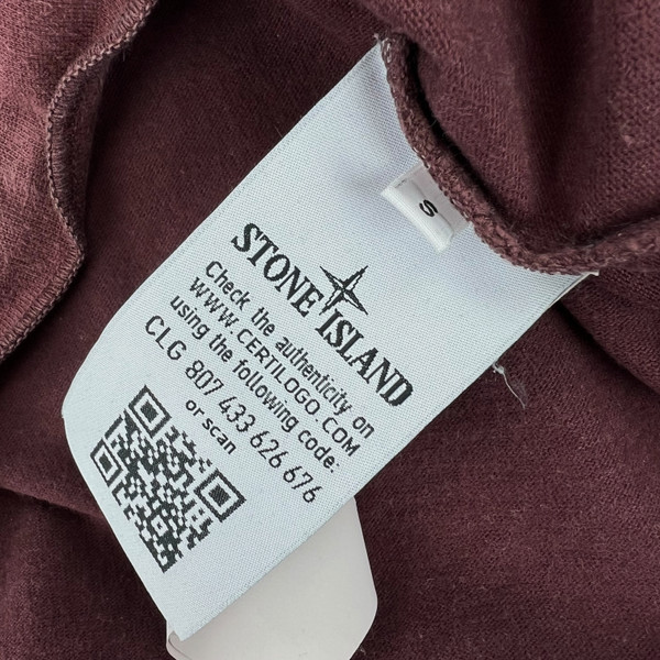 Stone Island Burgundy Sweatshirt