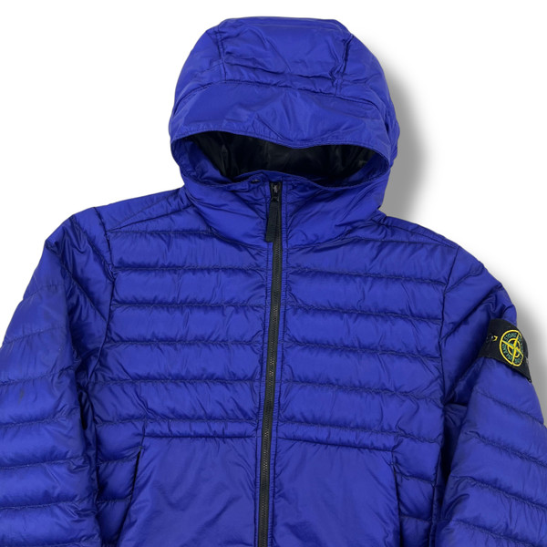 Stone Island Bio-Based Ripstop Nylon Down Blue Puffer Jacket
