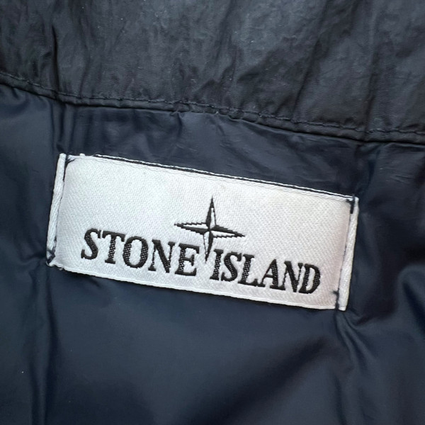 Stone Island Garment Dyed Crinkle Reps R-NY Down Navy Gilet 