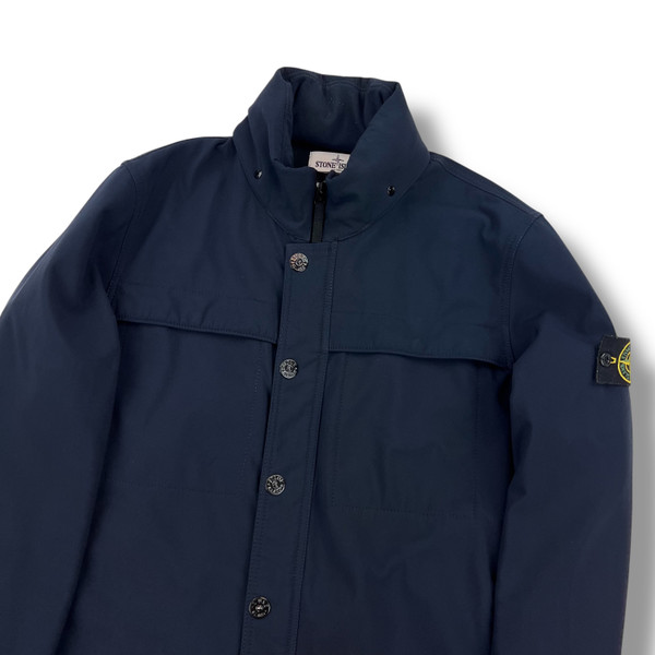 Stone Island Navy Soft Shell-R Jacket 