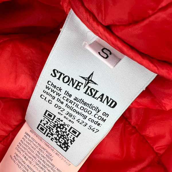 Stone Island Red Garment Dyed Gilet 