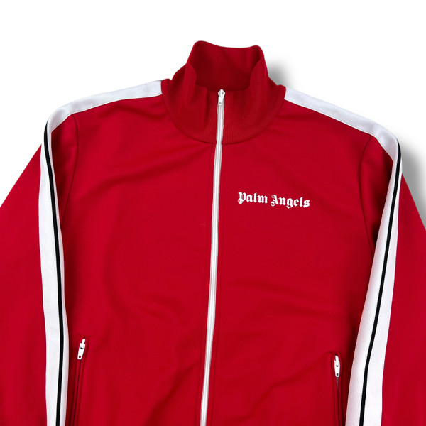 Palm Angels Red Zip Track Jacket 