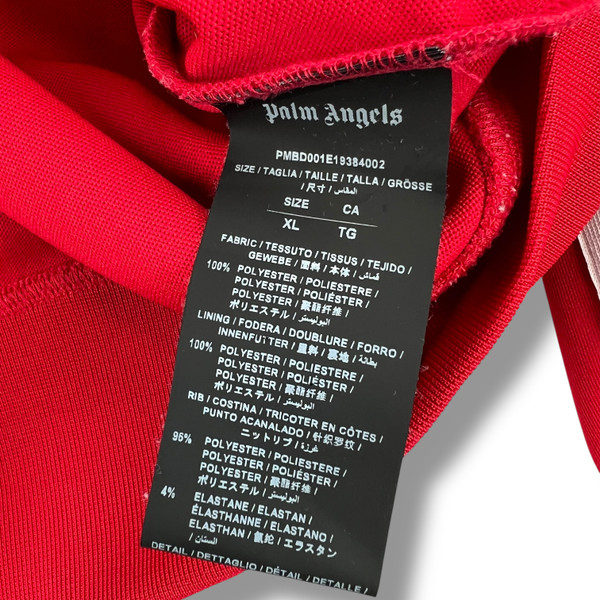Palm Angels Red Zip Track Jacket 