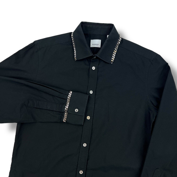 Burberry Chain Detail Black Shirt 