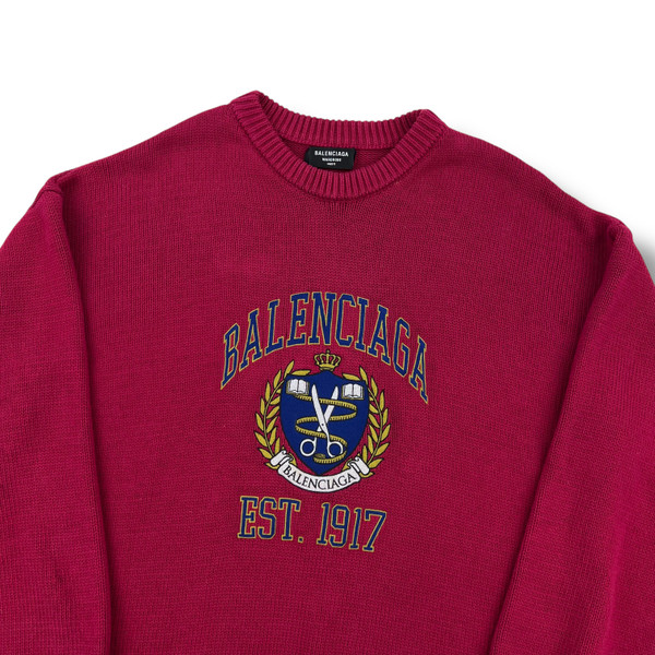 Balenciaga Est 1917 Red Sweater 
