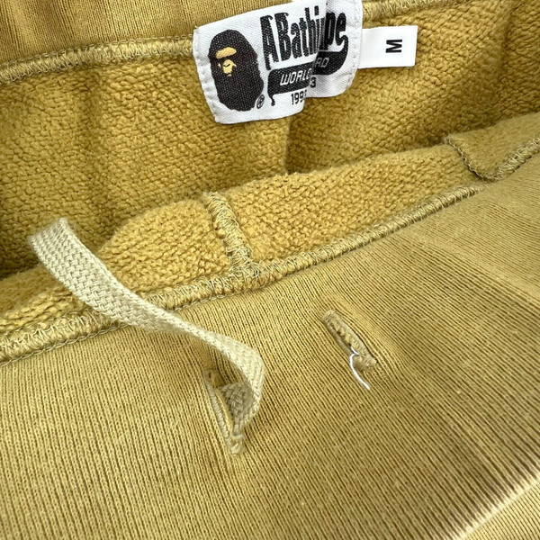 Bape Yellow 1st Camo Shark Sweatpants 