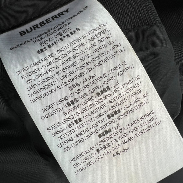 Burberry Printed Logo Black Blazer