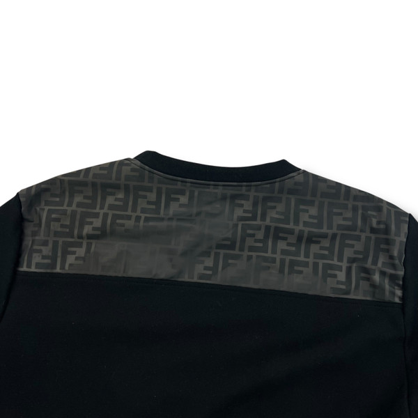 Fendi FF Panelled Black Sweatshirt