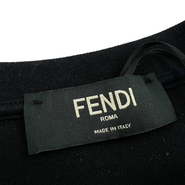Fendi FF Panelled Black Sweatshirt