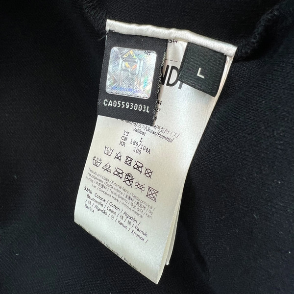 Fendi FF Panelled Black Sweatshirt