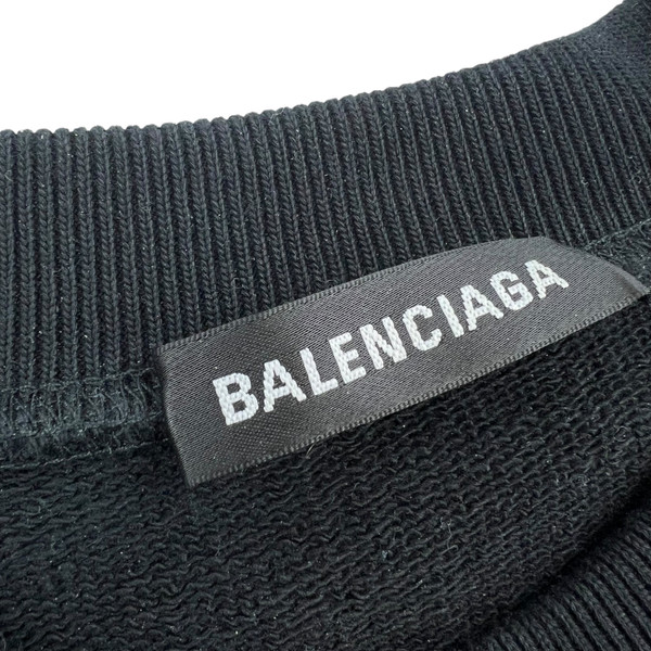 Balenciaga Campaign Logo Black Sweatshirt 