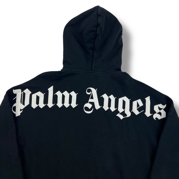 Palm Angels Black Spellout Hoodie 