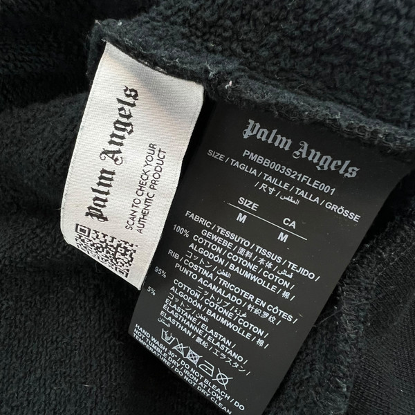 Palm Angels Yellow Spray Logo Hoodie 