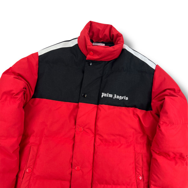 Palm Angels Red & Black Puffer Jacket 