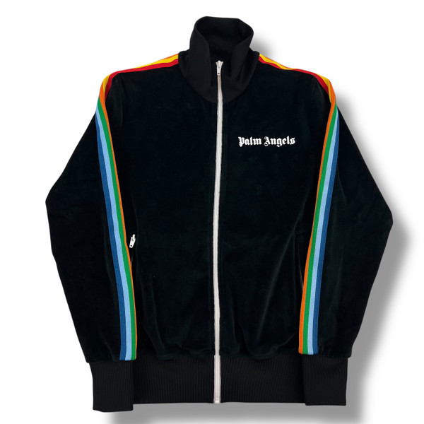 Palm Angels Rainbow Velour Track Jacket 