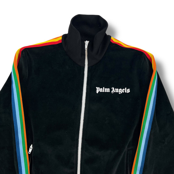 Palm Angels Rainbow Velour Track Jacket 