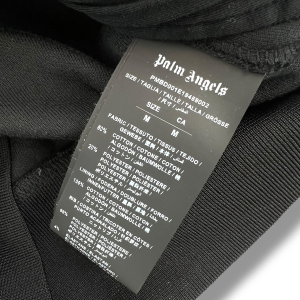 Palm Angels Black Velour Track Jacket 