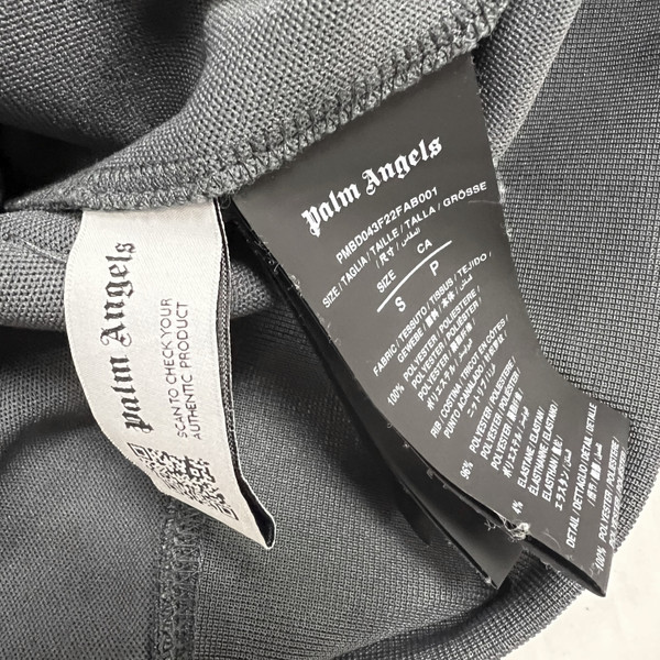 Palm Angels Grey Pullover Hoodie 