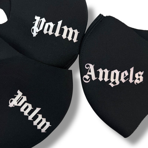 Palm Angels Logo Black Face Mask 