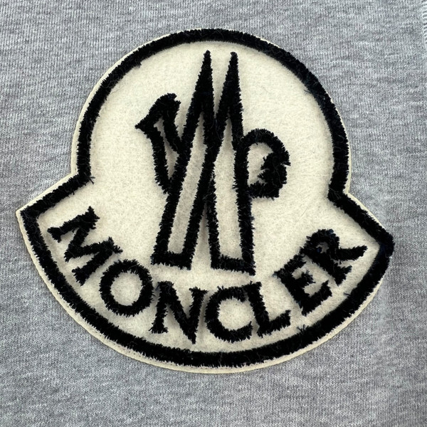 Moncler Large Patch Grey Sweatshirt 