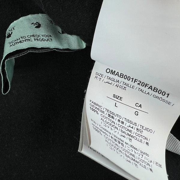 Off-White Pascal Skeleton Black Long Sleeve T-Shirt