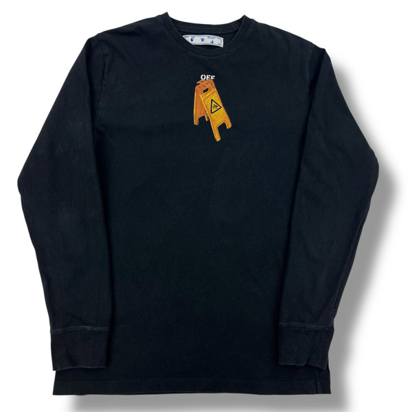 Off-White Pascal Skeleton Black Long Sleeve T-Shirt