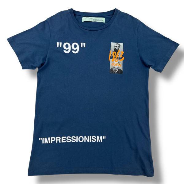 Off-White Impressionism Boat Blue T-Shirt 