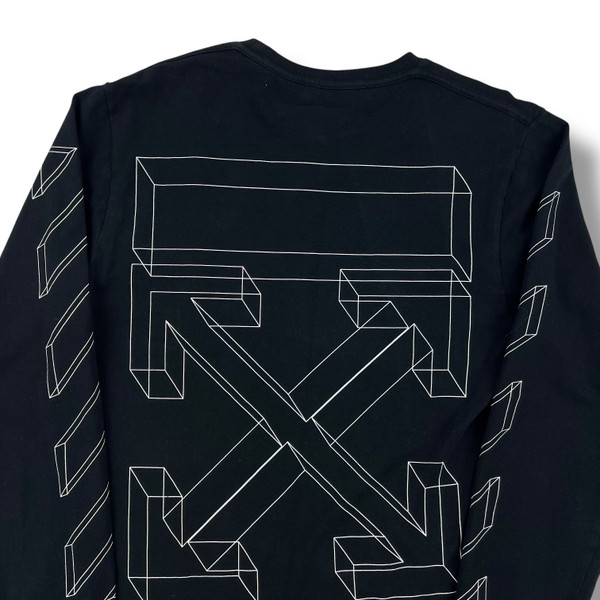 Off-White 3D Arrows Black Long Sleeve T-Shirt