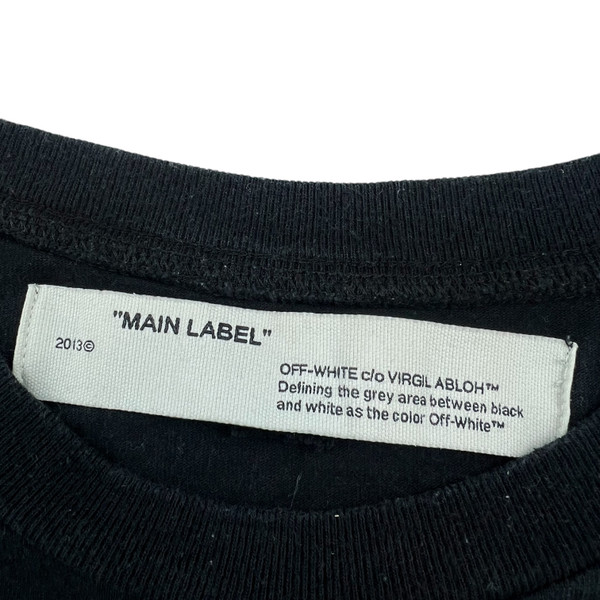 Off-White Yellow Acrylic Arrows Black T Shirt 