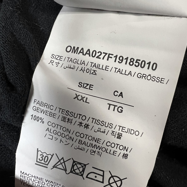 Off-White Yellow Acrylic Arrows Black T Shirt 