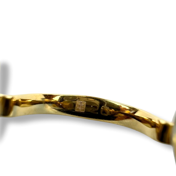 Cartier Gold Madison C Decor Rimless Sunglasses w/ Custom Sky Blue Gradient Lenses  