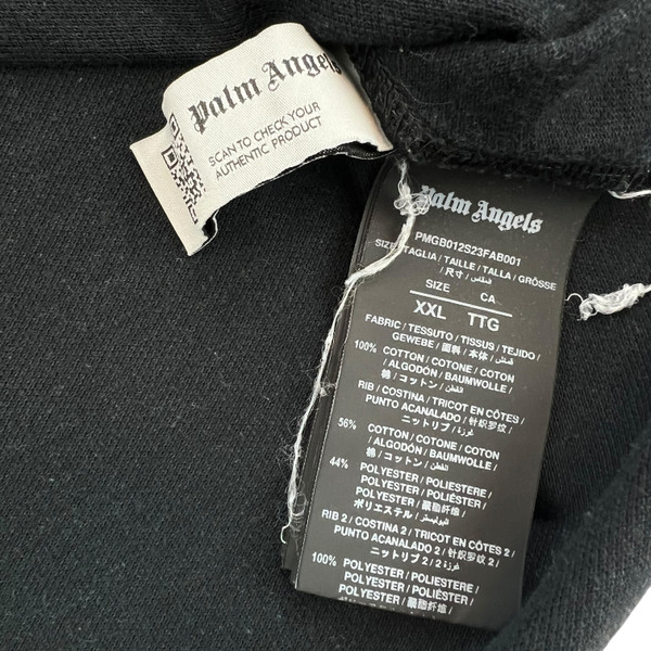 Palm Angels Embroidered Logo Black Polo Shirt 