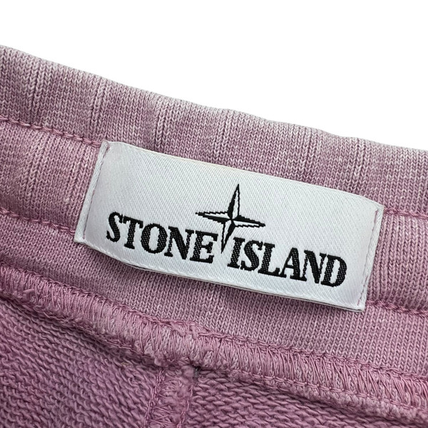 Stone Island Dusty Pink Reverse Logo Shorts 