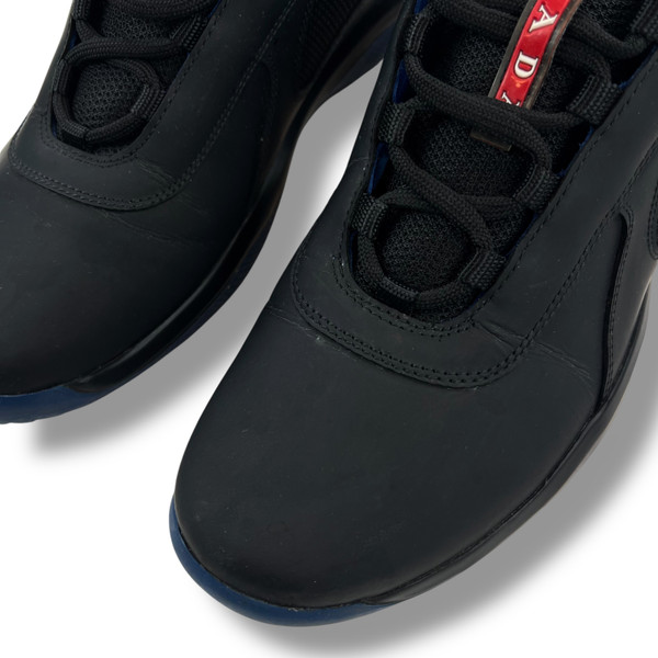 Prada Black / Blue Americas Cup Trainers 