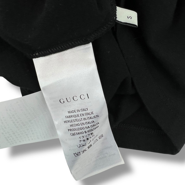 Gucci Printed Logo Black T-Shirt 