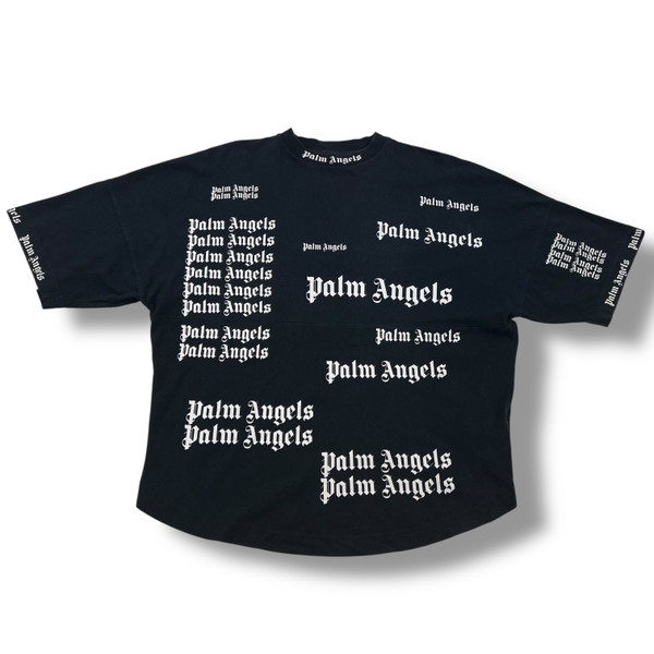 Palm Angels Multi Logo Black T-Shirt 