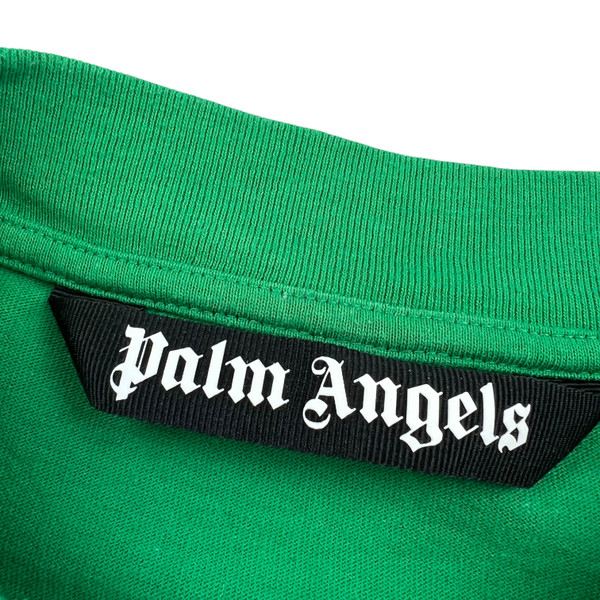 Palm Angels Green Spellout T Shirt 