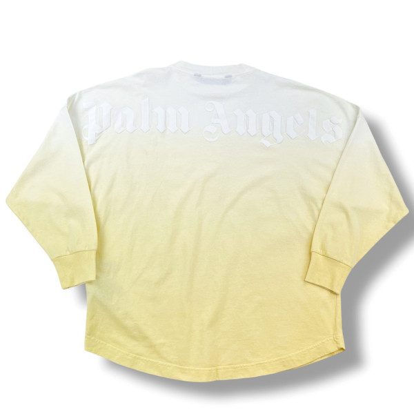 Palm Angels Yellow Gradient Long Sleeve T Shirt 