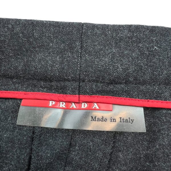 Prada Dark Grey Wool Trousers 