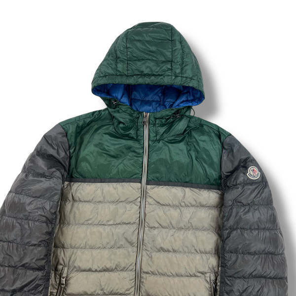 Moncler Arsenal Grey / Green Puffer Jacket 