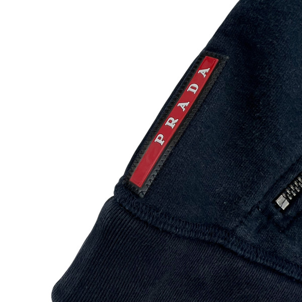 Prada Navy Nylon Hood Hoodie