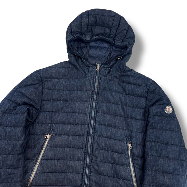 Moncler Navy Denim Puffer Jacket 