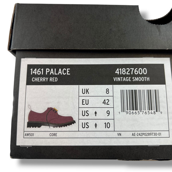 Palace x Dr. Martens 1461 Cherry Red 